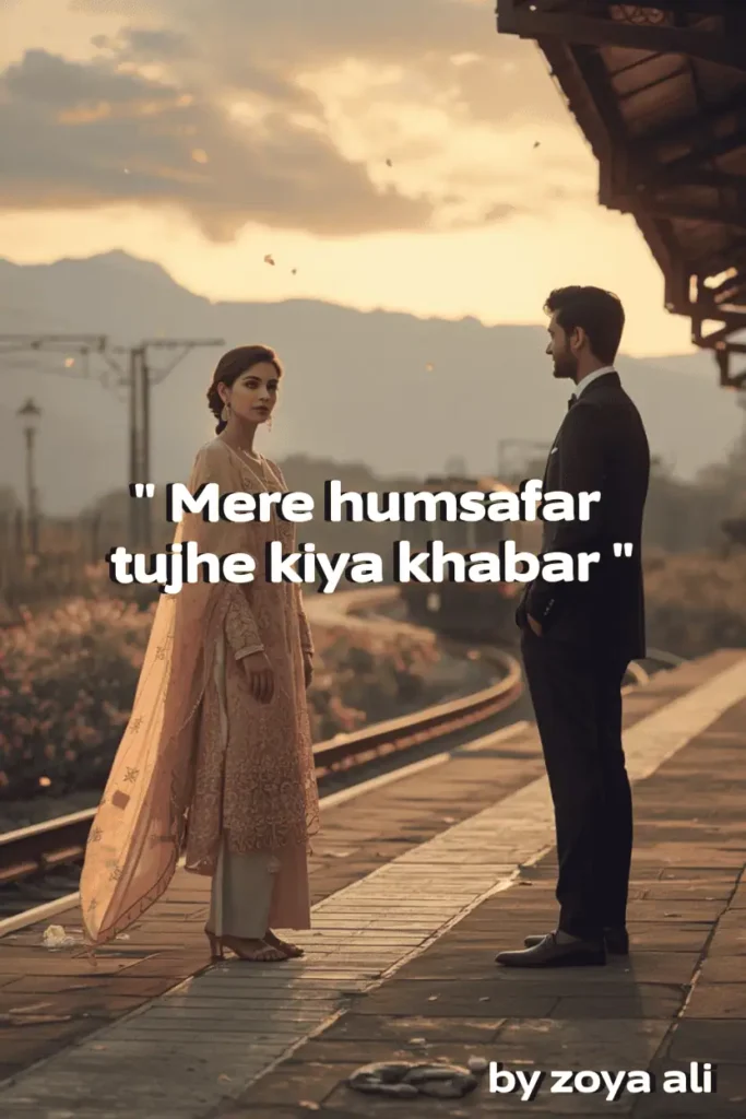 Mere humsafar tujhe kiya khabar novel by Zoya Ali