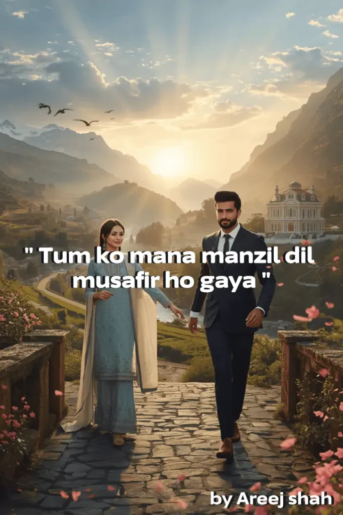 Tum ko mana manzil dil musafir ho gaya Novel by Areej Shah